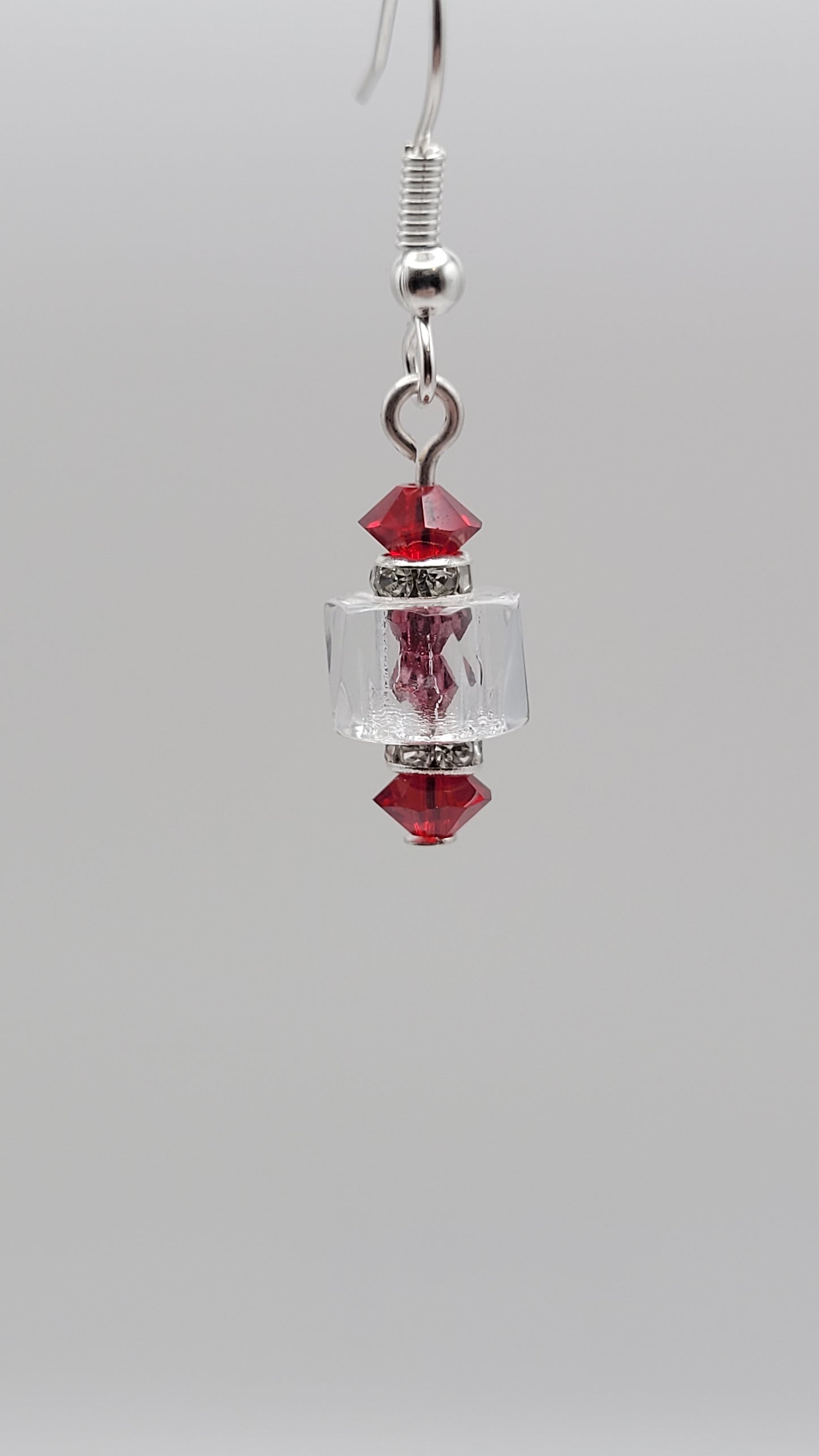 Single-Tier Czech Caged Crystals in a crystal cylinder